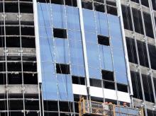 玻璃幕墙实拍图